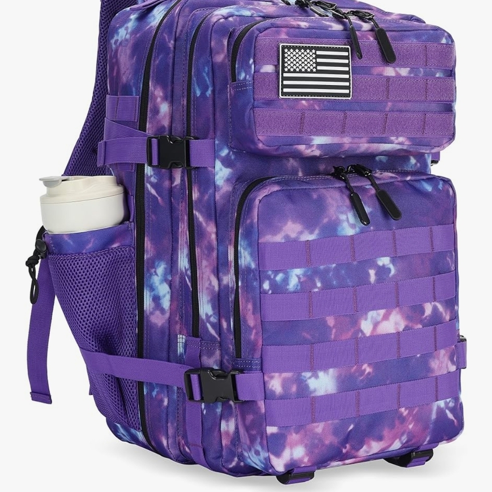 Purple Camouflage Men's Backpack